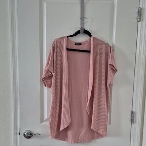 Heimish U.S.A.  Pink Open-Front Cardigan